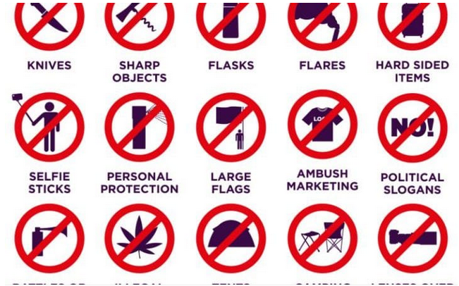 List of things banned at Wimbledon