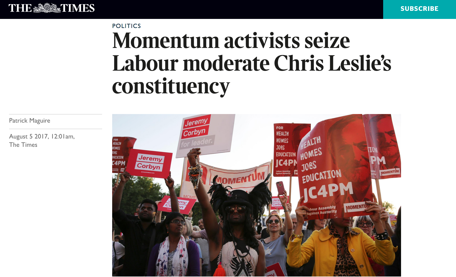 Momentum Seize The Times Chris Leslie