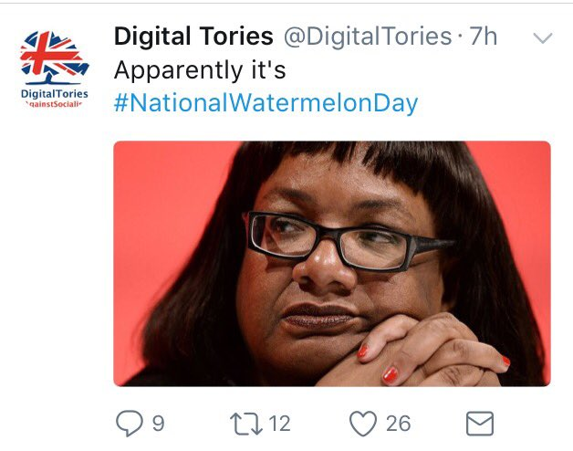 digital tories racist tweet