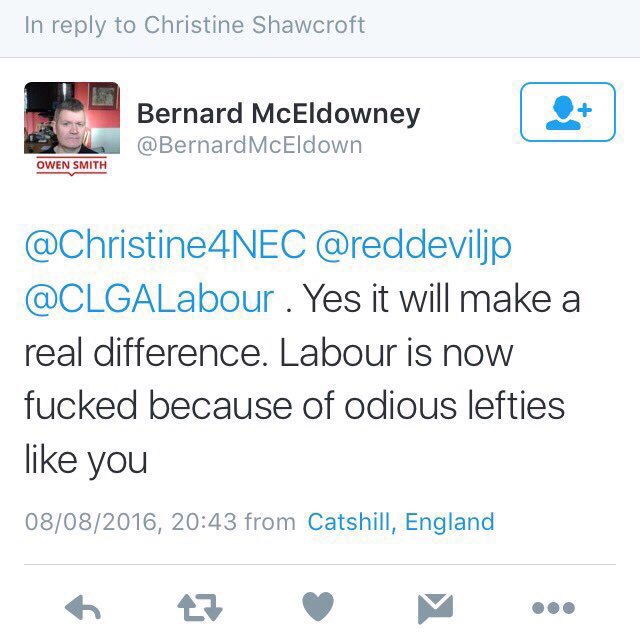Bernard McEldowney Odious Lefties