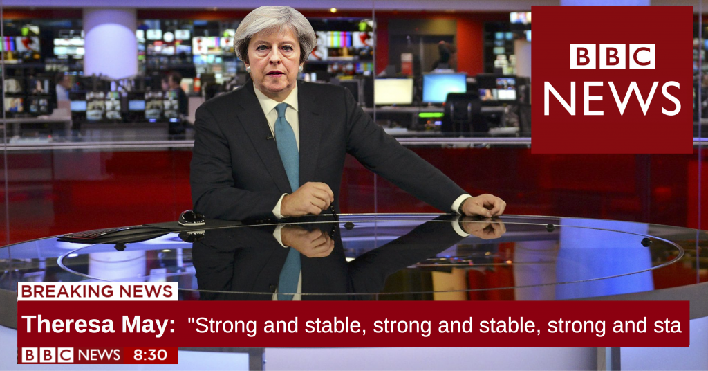 Theresa May BBC Tory Bias Conservatives Fake News