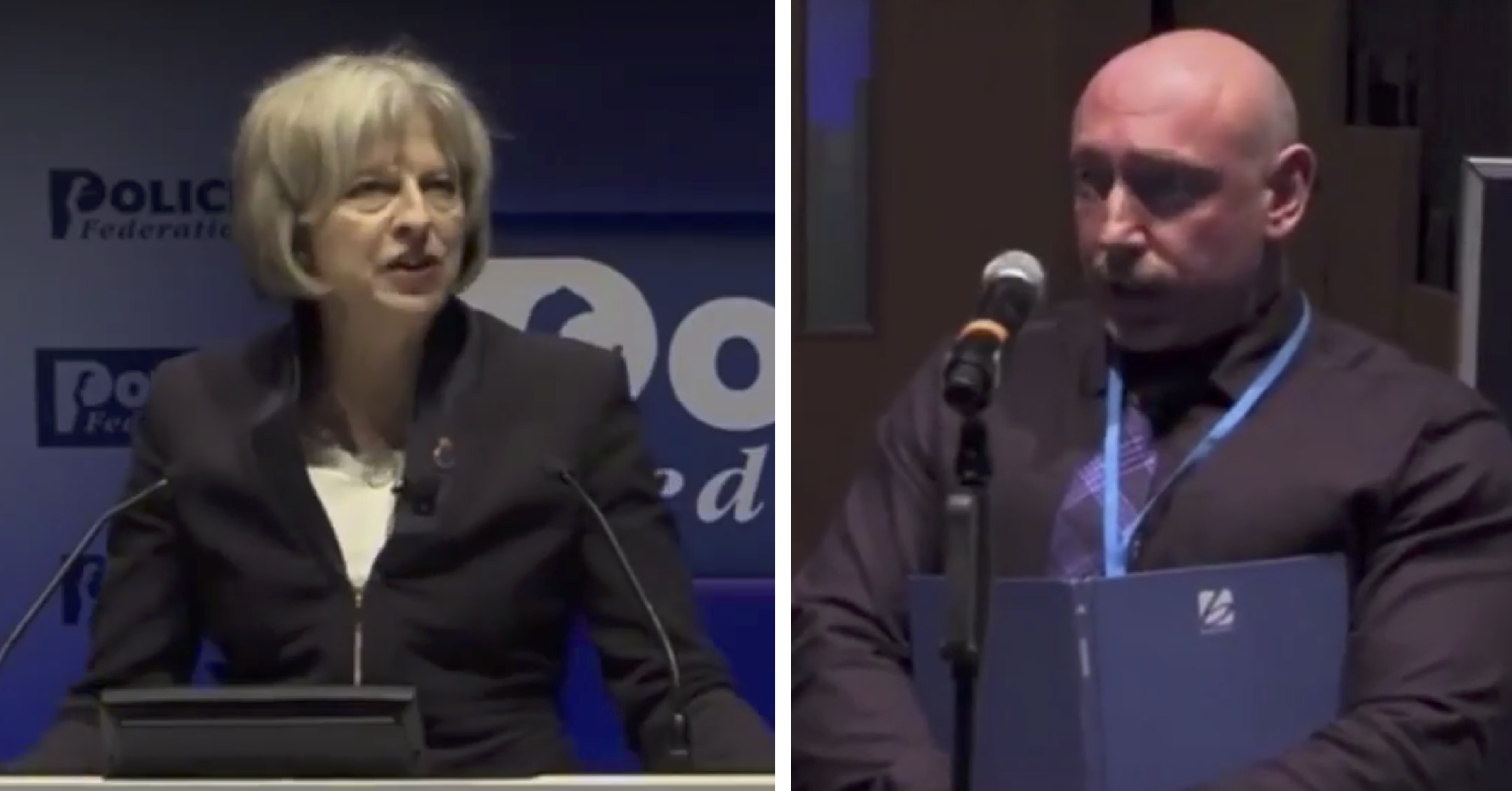 WATCH: Manchester cop tells Theresa May cuts WILL lead to terrorism. May said he's 'scaremongering' & 'crying wolf'