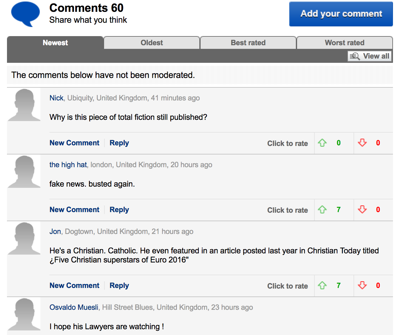 Daily Mail Lukaku Muslim Christian Comments 1