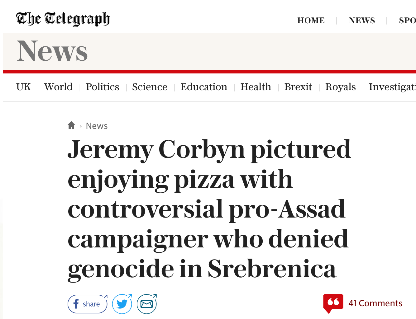 Telegraph Corbyn Smear Marcus Papadopoulos