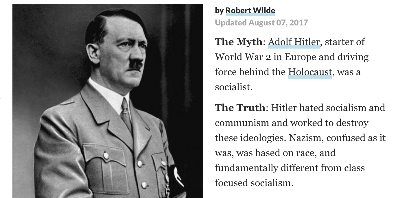 Was Hitler a Socialist