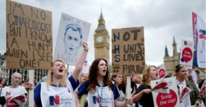 nurses protest