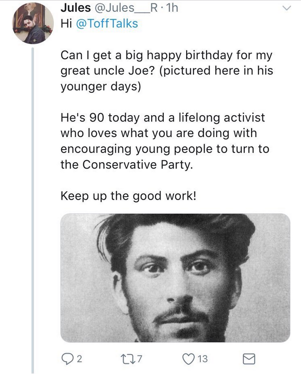 Stalin Georgia Toff Toffalo Happy Birthday