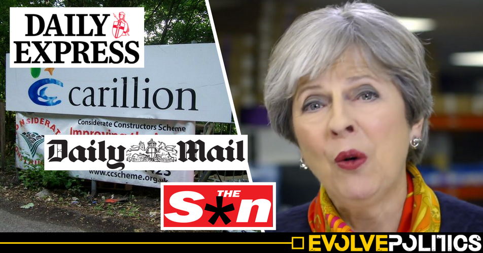 Right-wing newspapers conveniently omit the biggest news story in Britain from front pages