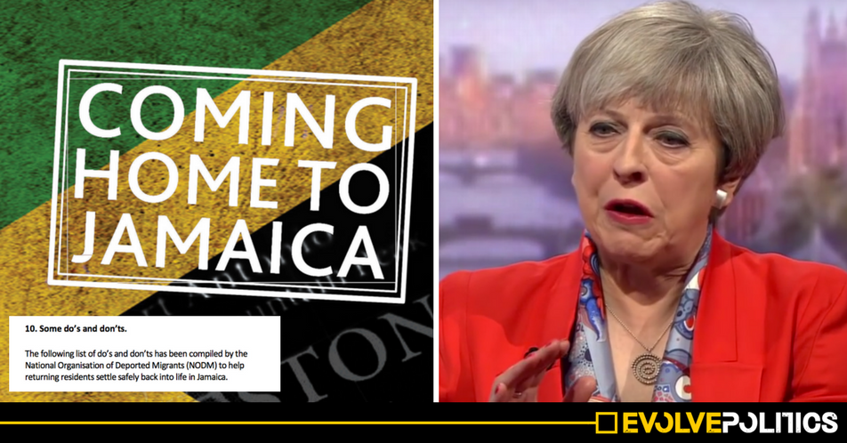 The Tories are telling Windrush immigrants to fake a Jamaican accent after they've been deported. Seriously.