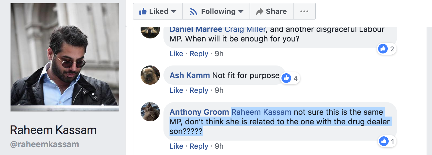 Raheem Kassam - Fiona Onasanya - Kate Osamor Libel Comment 3