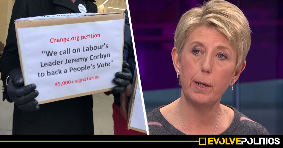 Right-wing Labour MP Angela Smith left red-faced after ridiculous People's Vote publicity stunt fail