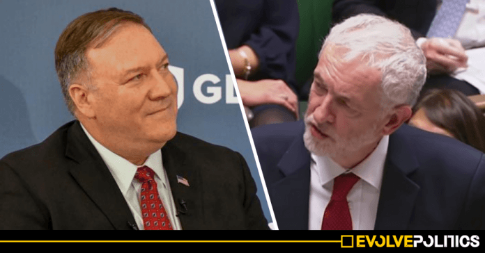 Trump's Secretary of State says US will intervene to stop Corbyn becoming UK Prime Minister, leaked tape reveals
