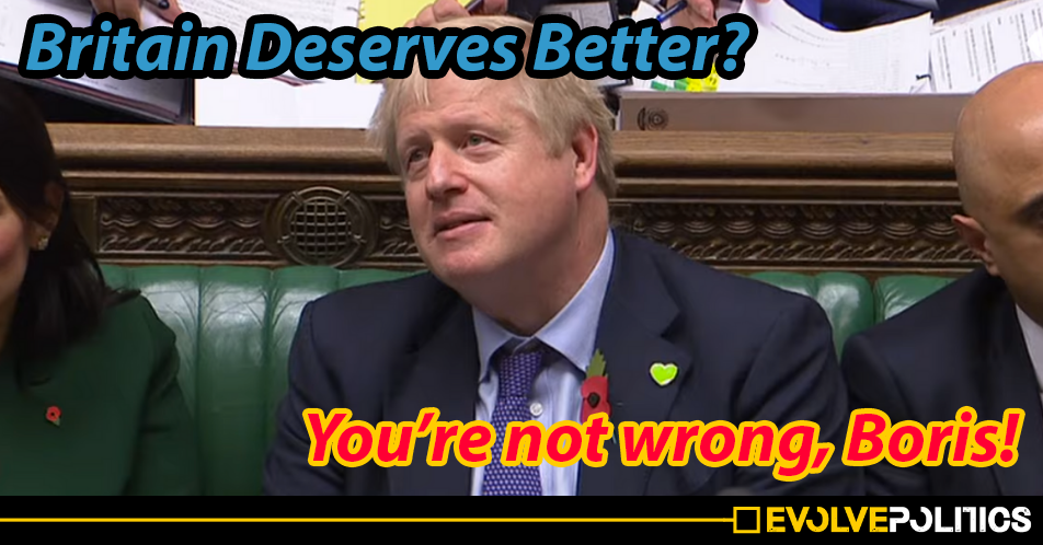 Tories ridiculed after genuinely choosing "Britain Deserves Better" as General Election campaign slogan