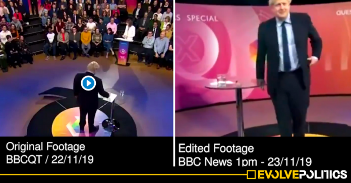 WATCH: BBC edits out Question Time audience laughing at Boris Johnson for their news clip [VIDEO]