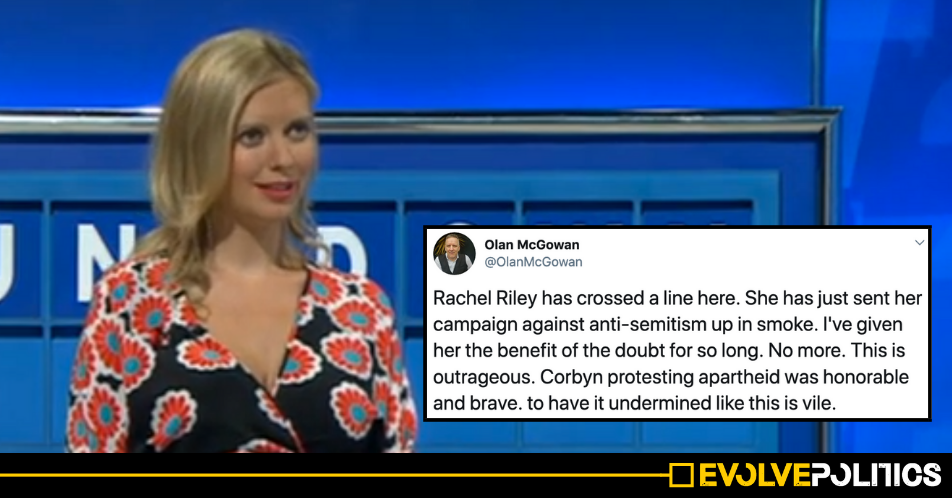 Rachel Riley slammed after erasing anti-apartheid message to label Jeremy Corbyn a racist